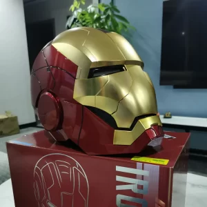 Marvel Avengers 1/1 Iron Man Mk5 Helmet Wearable Automatic Voice-Activated Electric Open And Close Series Toy Birthday Gift