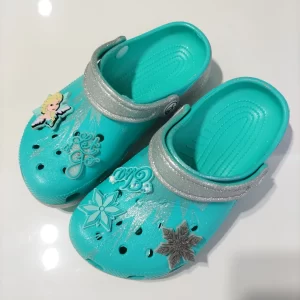 New Disney Frozen Princess Elsa Hole Sandals Girls' Summer Home Slipper Cartoon Elsa Sandals Slipper Outdoor Beach Shoes