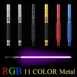 100CM Star Wars Lightsaber 11 Color Light Saber Metal Sword Rgb Discoloration Laser Saber Children's Cosplay Toys Christmas Gift